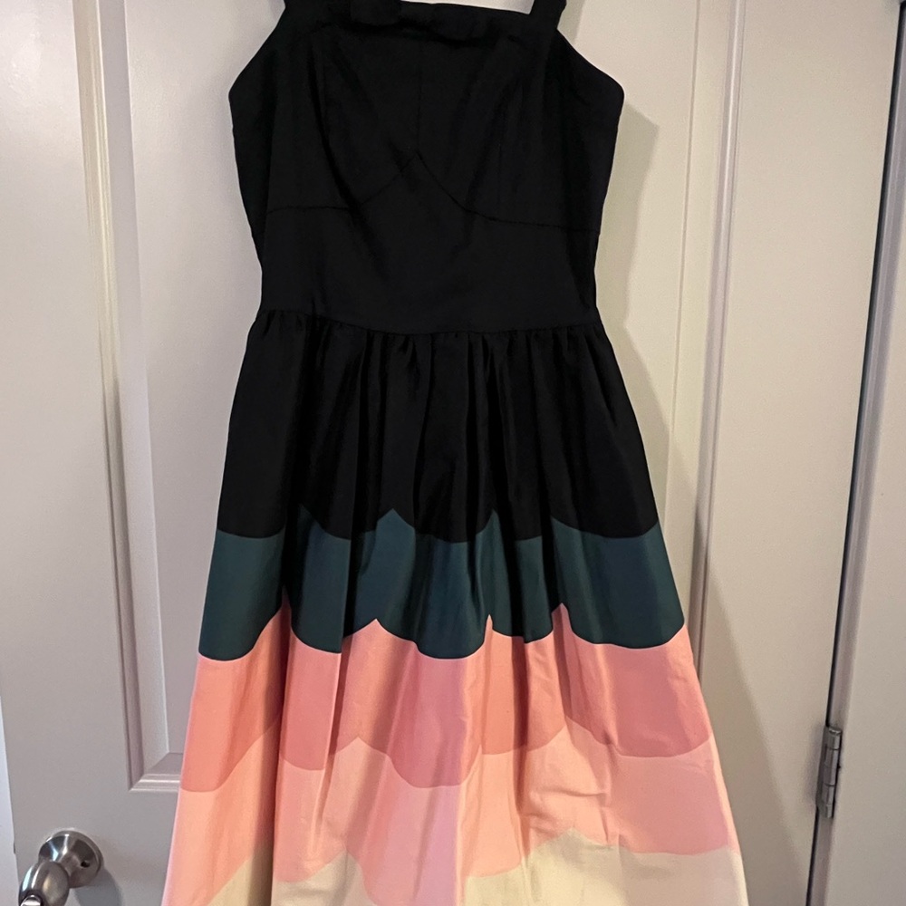 Colorful Vintage Style Midi Dress